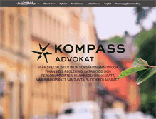 Tablet Screenshot of kompassadvokat.se